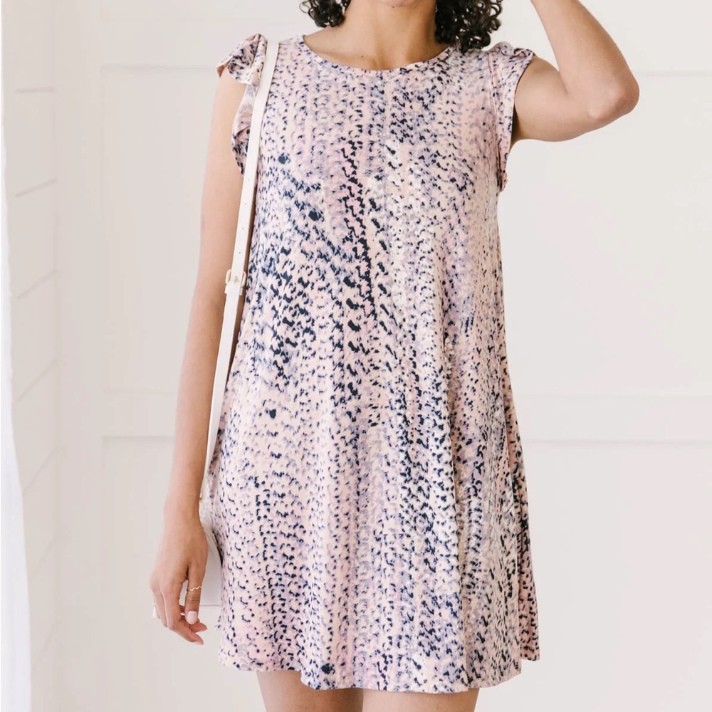 SNAKEIN' AROUND DRESS IN BLUSH